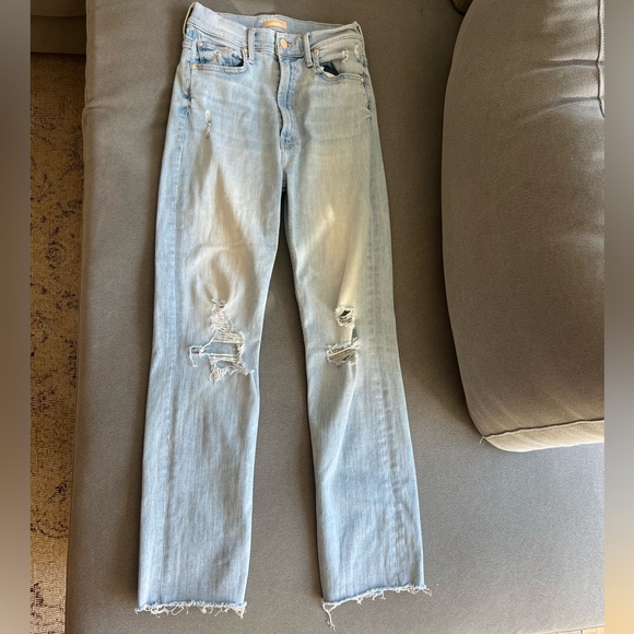 MOTHER Jeans - High Waisted Rider Jeans in Island Afterhours Wash - Picture 4 of 4